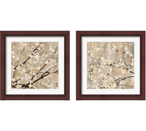 Pearls in Bloom 2 Piece Framed Art Print Set by Asia Jensen