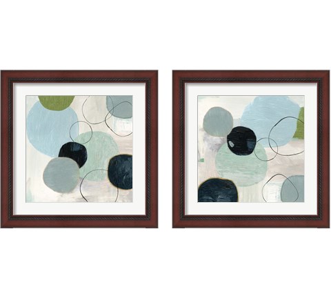 Soft Circle 2 Piece Framed Art Print Set by Tom Reeves
