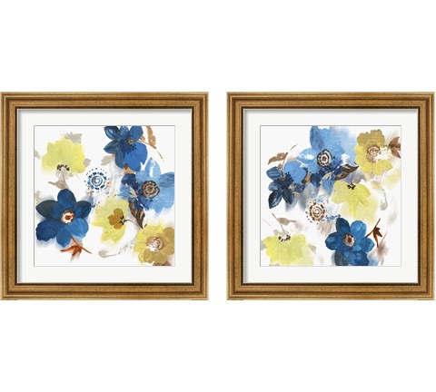 Glitchy Floral 2 Piece Framed Art Print Set by Asia Jensen