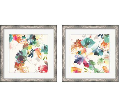 Glitchy Floral 2 Piece Framed Art Print Set by Posters International Studio