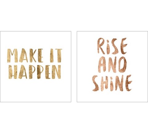 Power Quotes 2 Piece Art Print Set by Anna Hambly