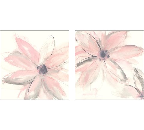 Blush Clematis 2 Piece Art Print Set by Chris Paschke