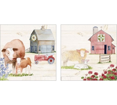 Life on the Farm 2 Piece Art Print Set by Kathleen Parr McKenna