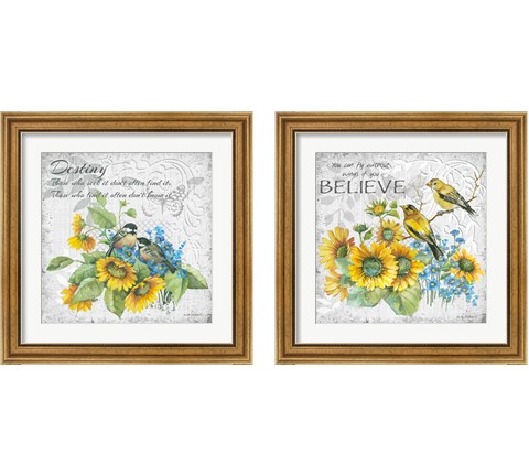 Destiny & Blessed 2 Piece Framed Art Print Set by Anita Phillips