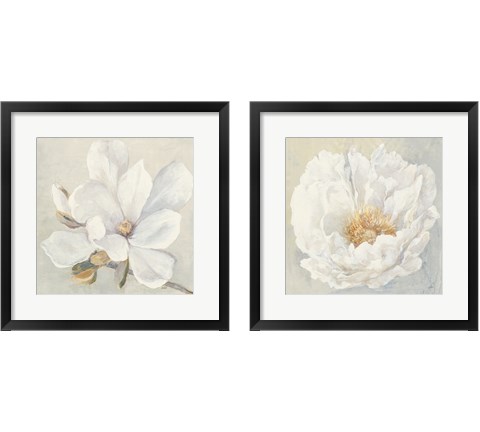 Serene Magnolia 2 Piece Framed Art Print Set by Julia Purinton