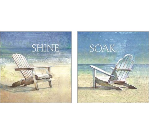 Soak & Shine 2 Piece Art Print Set by Cloverfield & Co