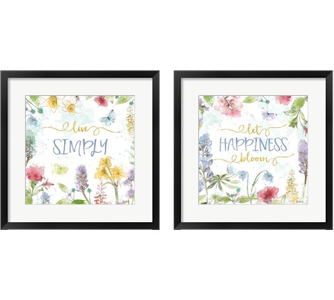 Spring Splash 2 Piece Framed Art Print Set by Katie Pertiet