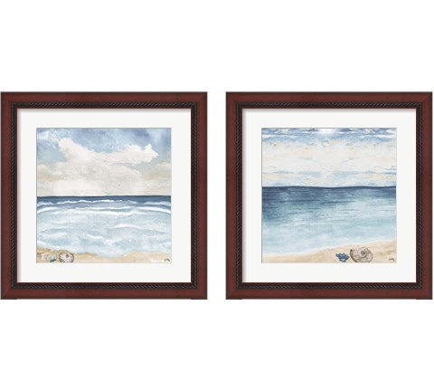 Evening Coast View 2 Piece Framed Art Print Set by Elizabeth Medley