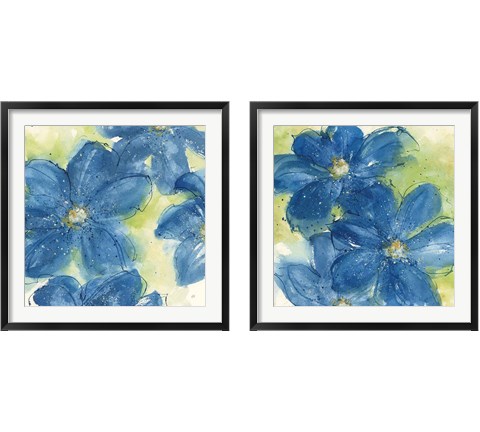 Starlight Clematis 2 Piece Framed Art Print Set by Chris Paschke