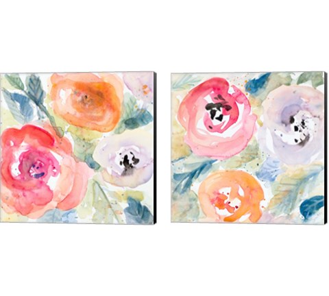 Blooms Abound 2 Piece Canvas Print Set by Lanie Loreth