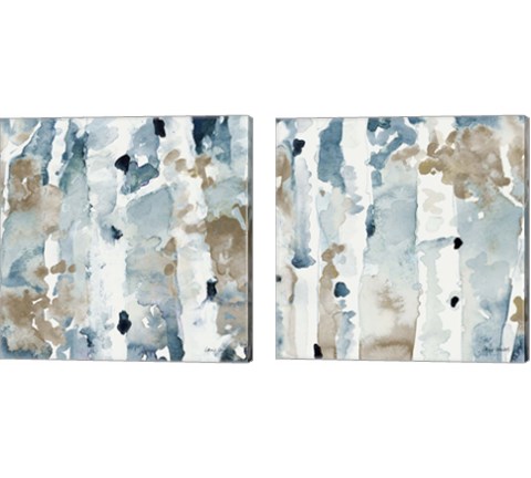 Blue Upon the Hill Square 2 Piece Canvas Print Set by Lanie Loreth