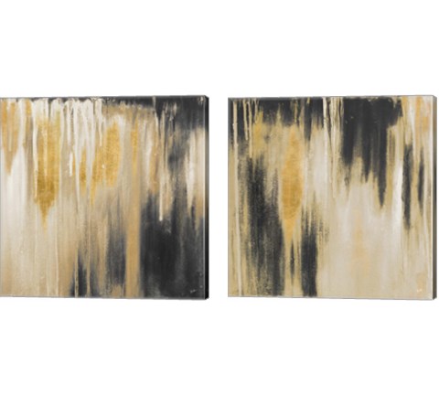 Gold Paysage 2 Piece Canvas Print Set by Patricia Pinto