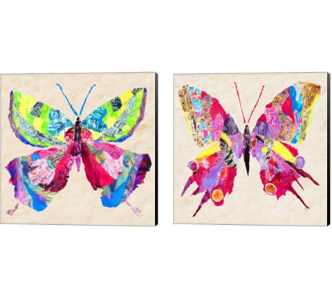 Brilliant Butterfly 2 Piece Canvas Print Set by Gina Ritter