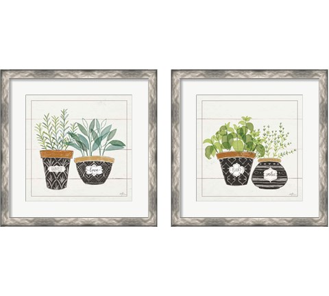 Fine Herbs 2 Piece Framed Art Print Set by Janelle Penner