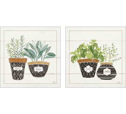 Fine Herbs 2 Piece Art Print Set by Janelle Penner