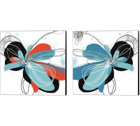 The Flower Dances 2 Piece Canvas Print Set by Jan Weiss