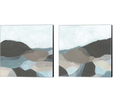 Riverbend Valley 2 Piece Canvas Print Set by June Erica Vess