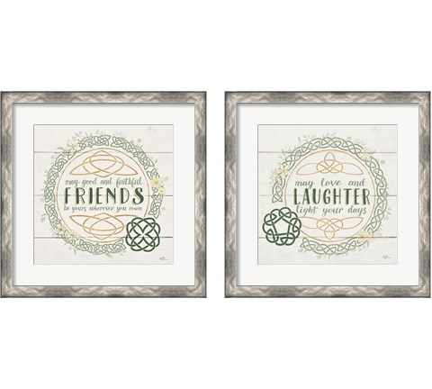 Irish Blessings 2 Piece Framed Art Print Set by Janelle Penner