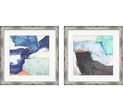 High Tide 2 Piece Framed Art Print Set by Jim Stone