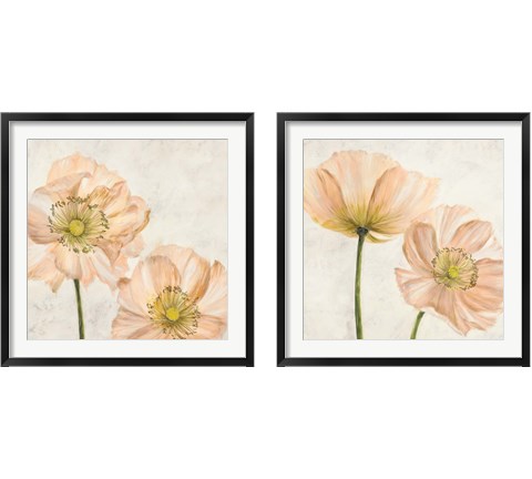 Poppies in Pink 2 Piece Framed Art Print Set by Luca Villa