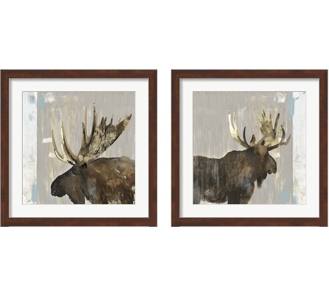 Moose Tails 2 Piece Framed Art Print Set by Aimee Wilson