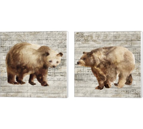 Crossing Bear 2 Piece Canvas Print Set by Isabelle Z