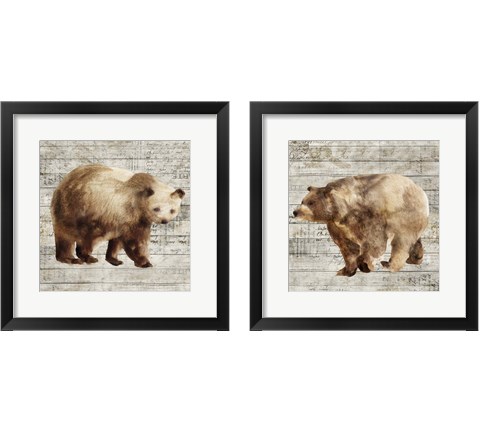 Crossing Bear 2 Piece Framed Art Print Set by Isabelle Z