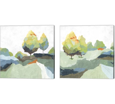 Blocked  2 Piece Canvas Print Set by Isabelle Z