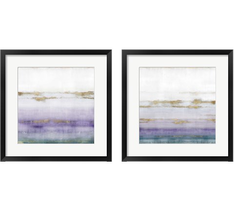 Cerulean Haze Violet Version 2 Piece Framed Art Print Set by Isabelle Z