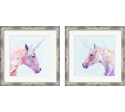 Mystic Unicorn 2 Piece Framed Art Print Set by Victoria Borges