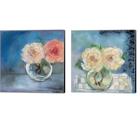 Roses  2 Piece Canvas Print Set by Marina Louw