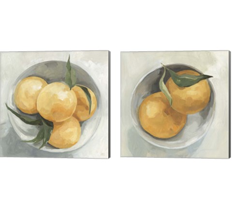 Fruit Bowl 2 Piece Canvas Print Set by Emma Scarvey