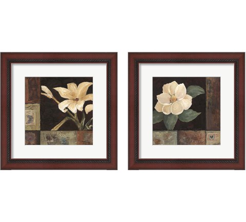 Magnolia Breeze 2 Piece Framed Art Print Set by Judi Bagnato