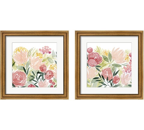 Sunkissed Posies 2 Piece Framed Art Print Set by Grace Popp