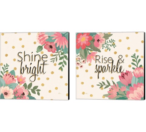Gorgeous Pink 2 Piece Canvas Print Set by Janelle Penner