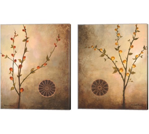Fall Stems in the Light and Warmth 2 Piece Canvas Print Set by Michael Marcon