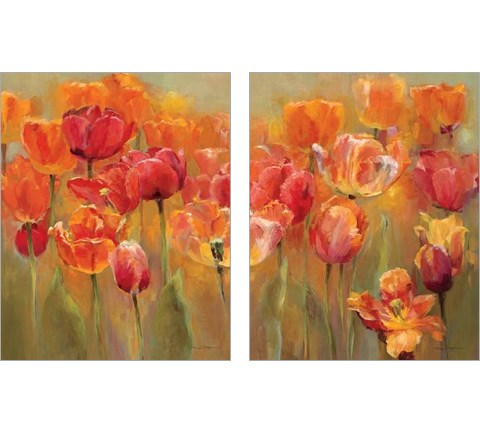 Tulips in the Midst 2 Piece Art Print Set by Marilyn Hageman