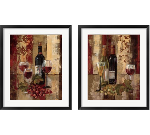 Graffiti and Wine 2 Piece Framed Art Print Set by Silvia Vassileva