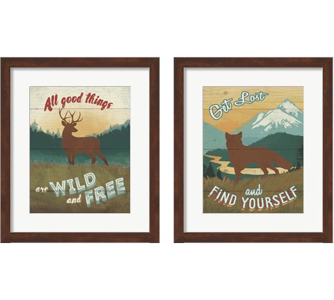 Discover the Wild 2 Piece Framed Art Print Set by Janelle Penner