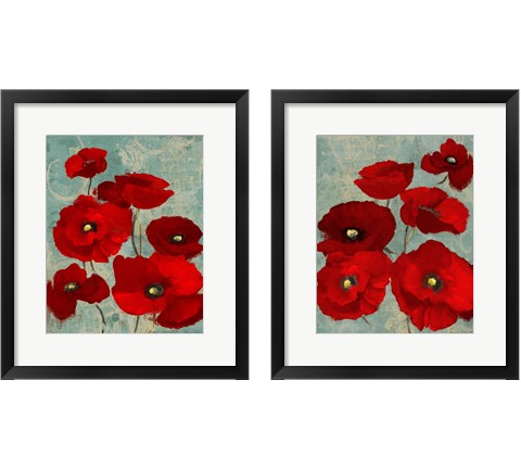 Kindle's Poppies 2 Piece Framed Art Print Set by Lanie Loreth