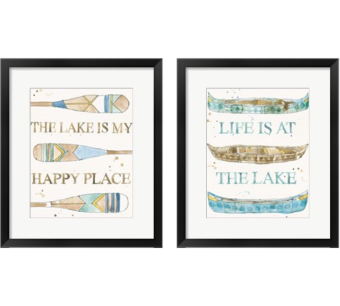 Lakehouse 2 Piece Framed Art Print Set by Anne Tavoletti