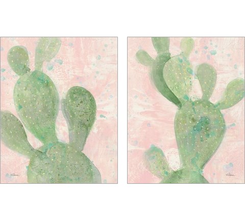Cactus Panel 2 Piece Art Print Set by Albena Hristova