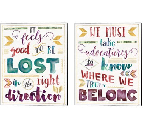 Lost in Words 2 Piece Canvas Print Set by Jess Aiken
