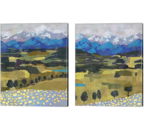 Alpine Impression 2 Piece Canvas Print Set by Victoria Borges