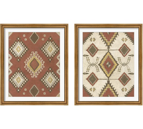 Non-Embellished Native Design 2 Piece Framed Art Print Set by Megan Meagher