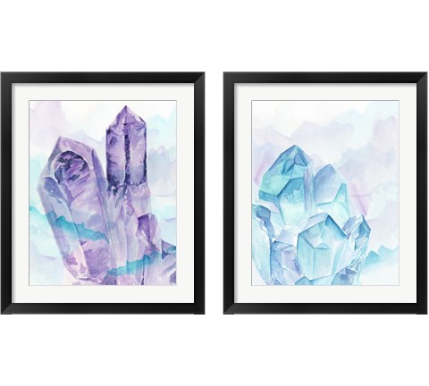 Crystal Facets 2 Piece Framed Art Print Set by Jennifer Parker
