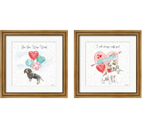 Paws of Love 2 Piece Framed Art Print Set by Beth Grove