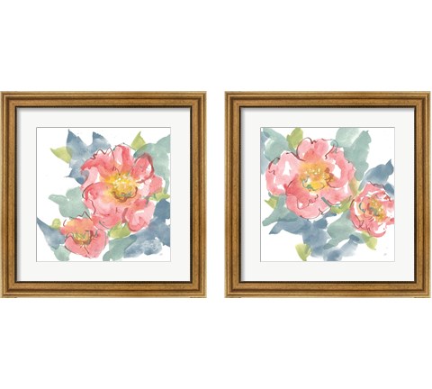 Peony in the Pink  2 Piece Framed Art Print Set by Chris Paschke