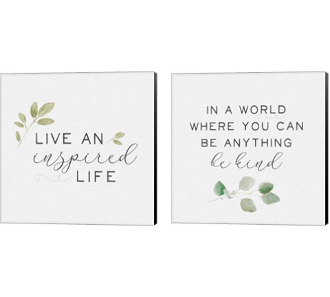 Inspired Life  2 Piece Canvas Print Set by Hartworks