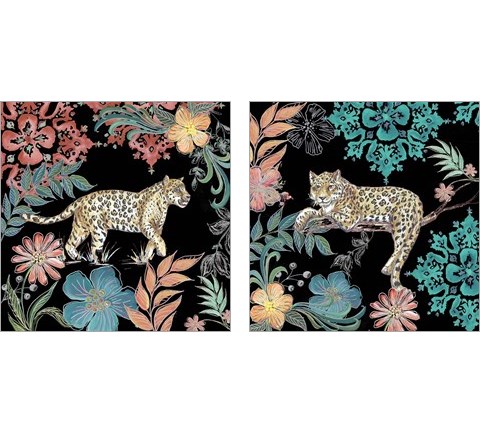 Jungle Exotica Leopard 2 Piece Art Print Set by Tre Sorelle Studios